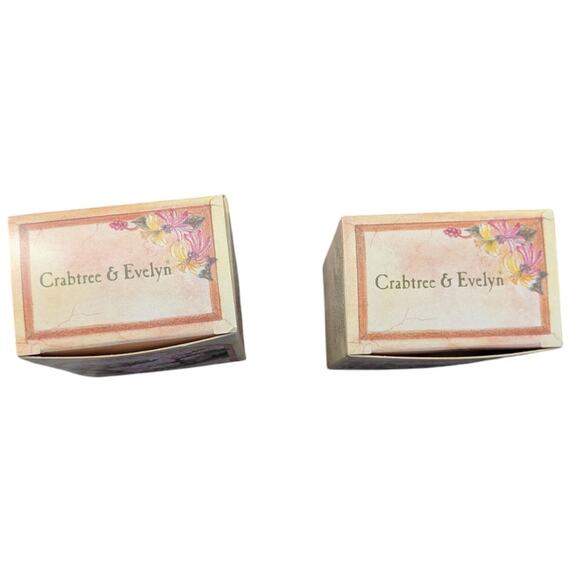 Crabtree & Evelyn Damask Rose Perfumed Bar Soap 3.5oz Set of Two - Picture 3 of 9